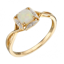 New Collection Opal And Diamond Ring